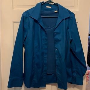 Chico’s blue button up